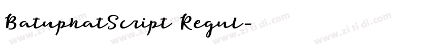 BatuphatScript Regul字体转换